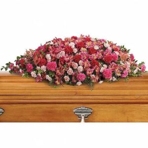 A Life Loved Casket Spray