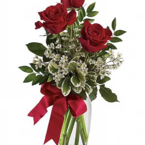 Thoughts of You Bouquet with Red Roses