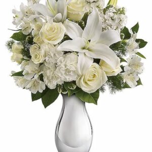 Teleflora’s Shimmering White Bouquet