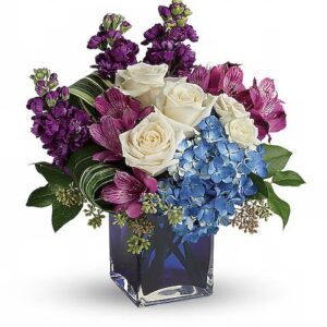 Teleflora’s Portrait In Purple Bouquet