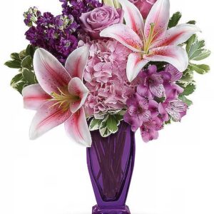 Teleflora's Blushing Violet Bouquet