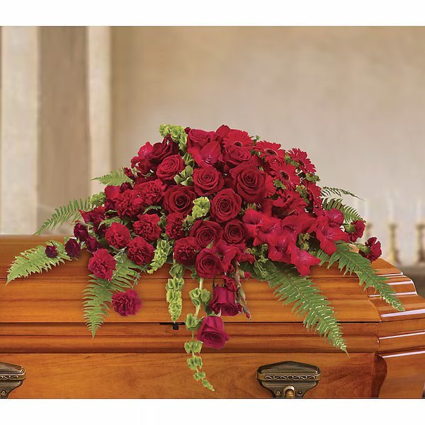 Red Rose Sanctuary Casket Spray - Image 2