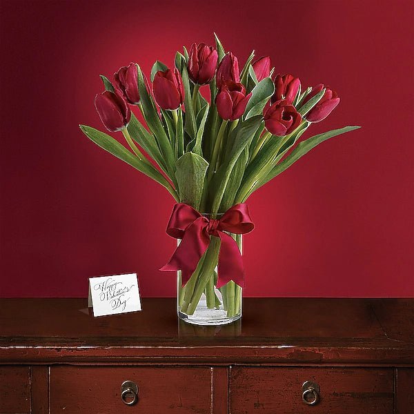 Radiantly Red Tulips - Image 2