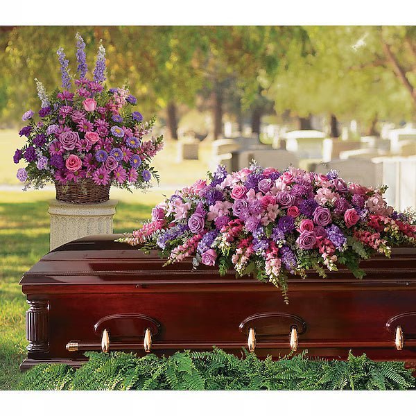 Lavender Tribute Casket Spray - Image 2