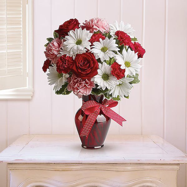 Hugs and Kisses Bouquet with Red Roses - Image 2