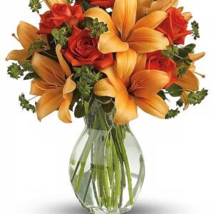 Fiery Lily and Rose