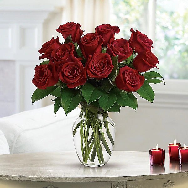 Enduring Passion - 12 Red Roses - Image 2