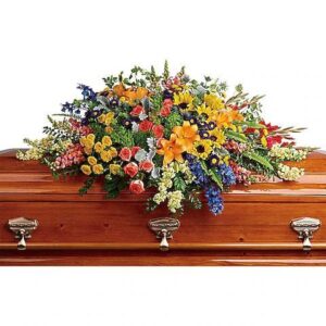 Colorful Reflections Casket Spray