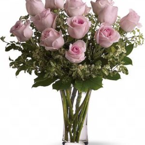 A Dozen Pink Roses