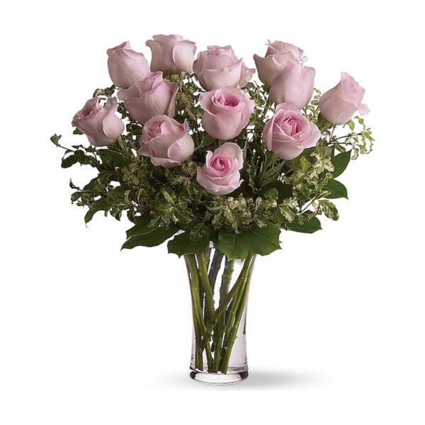 A Dozen Pink Roses