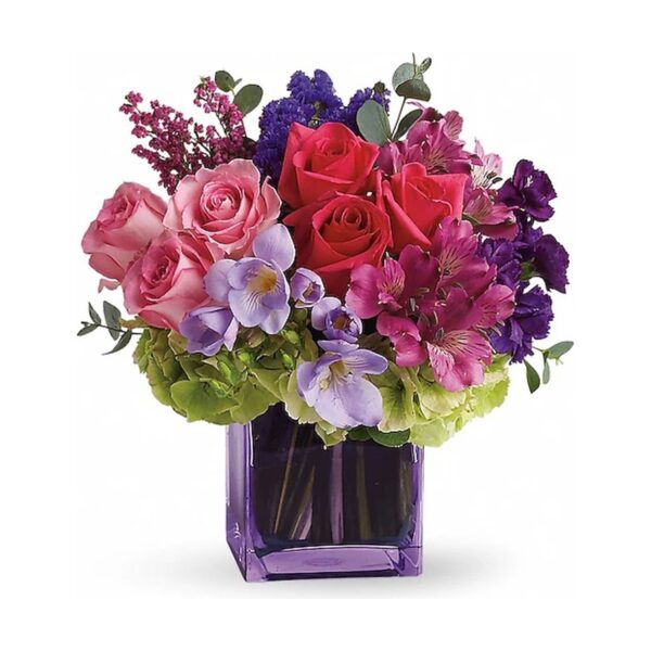 Colorful floral arrangement in vase
