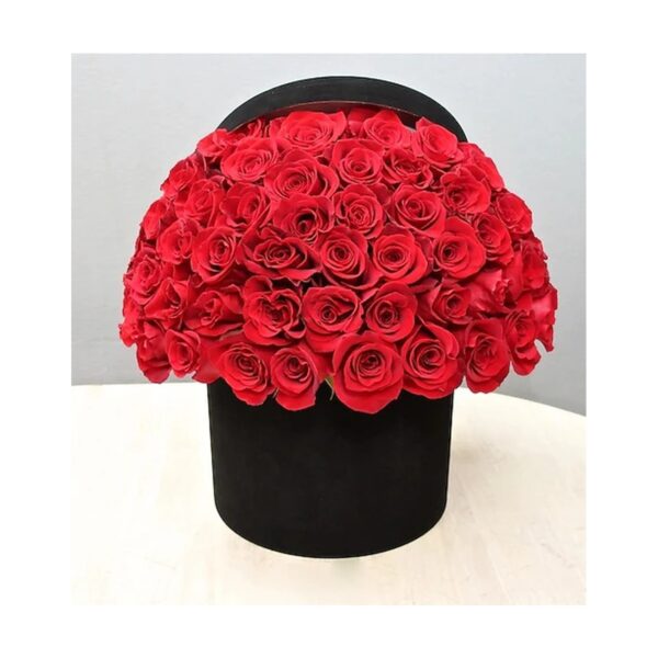 "RIZZ" Rose Arrangement - Hat Box